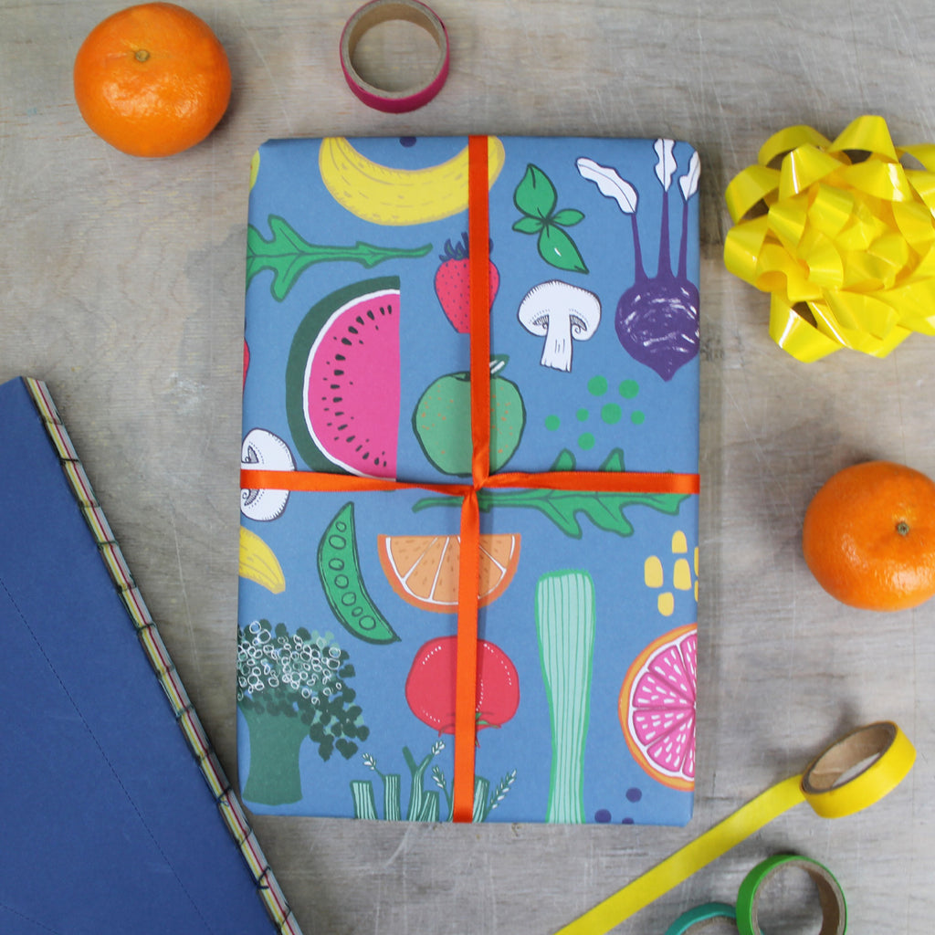 Fruit and Veg Gift Wrap - Martha and Hepsie