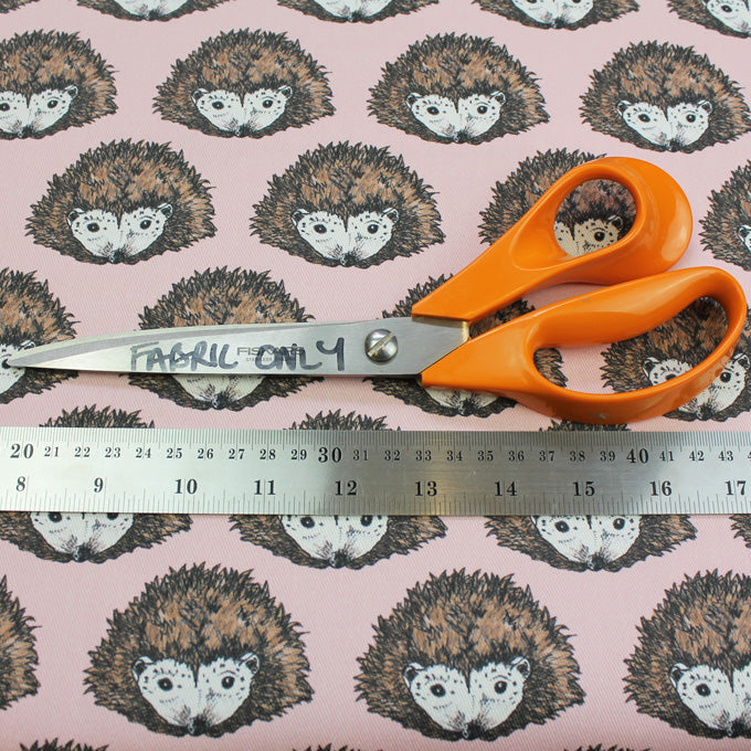 Pink Hedgehog Fabric - Martha and Hepsie