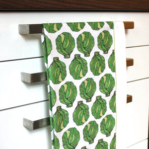 Green Brussels Sprout Christmas Tea Towel - Martha and Hepsie