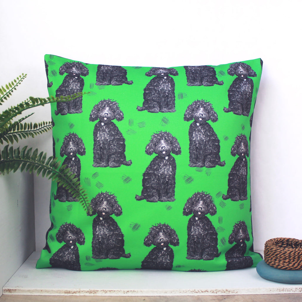 Labradoodle Dog Fabric - Martha and Hepsie