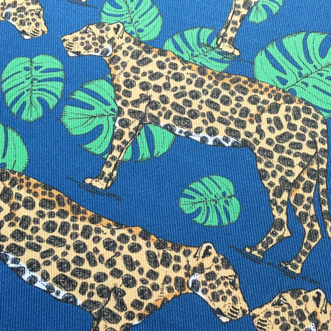 Leopard and Monstera Leaf Fabric - Martha and Hepsie