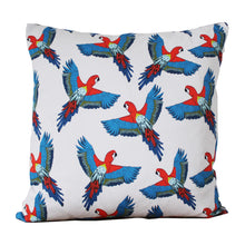 Load image into Gallery viewer, Tropical Parrot Cushion - Martha and Hepsie
