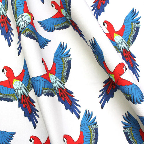 Tropical Parrot Fabric - Martha and Hepsie
