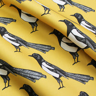 Yellow Magpie Fabric - Martha and Hepsie