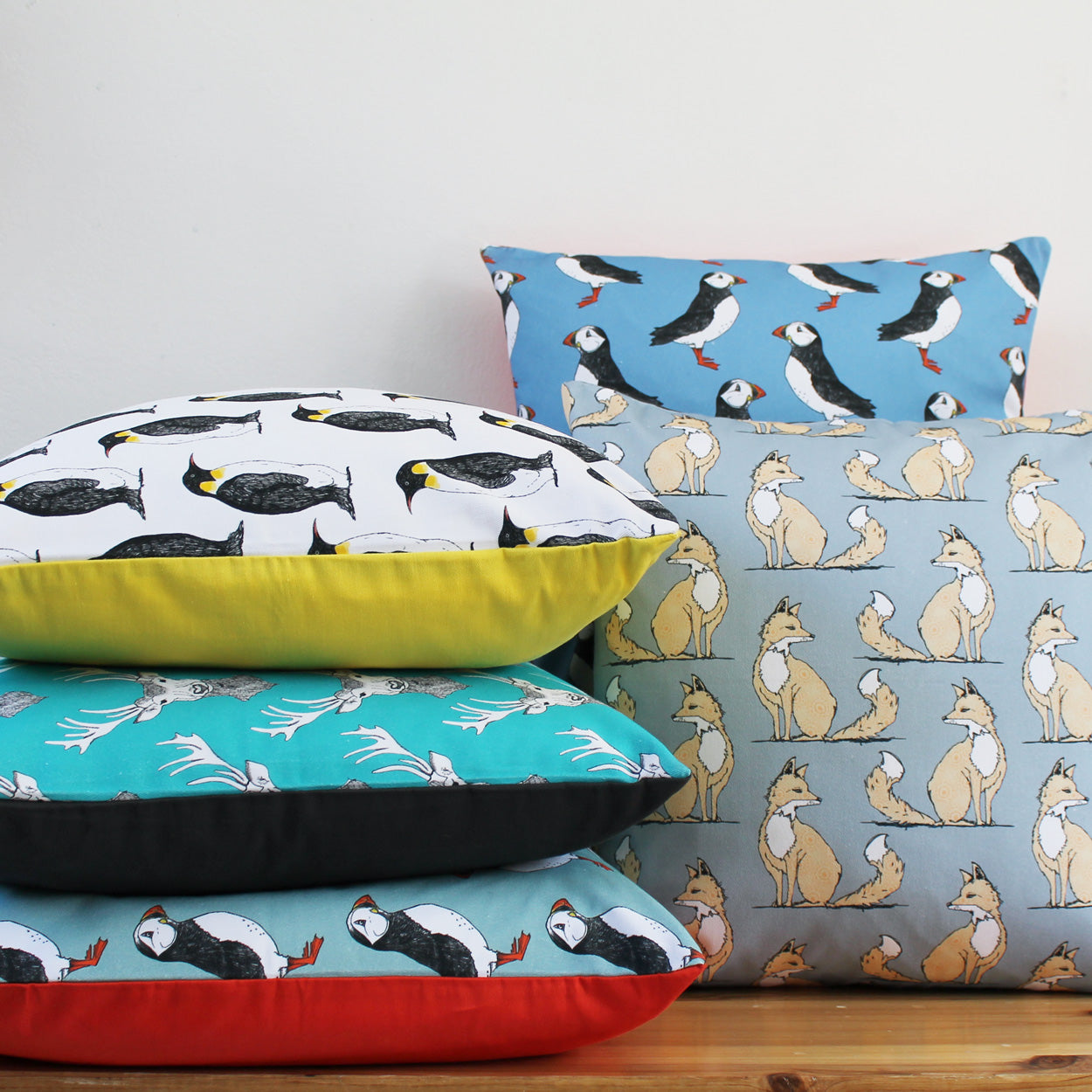 Stags Head Cushion - Martha and Hepsie