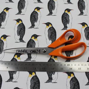 Monochrome Penguin Fabric - Martha and Hepsie