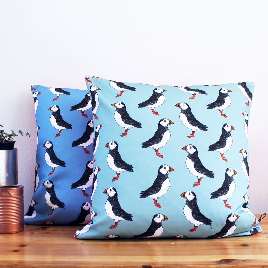 Puffin Cushion - Martha and Hepsie