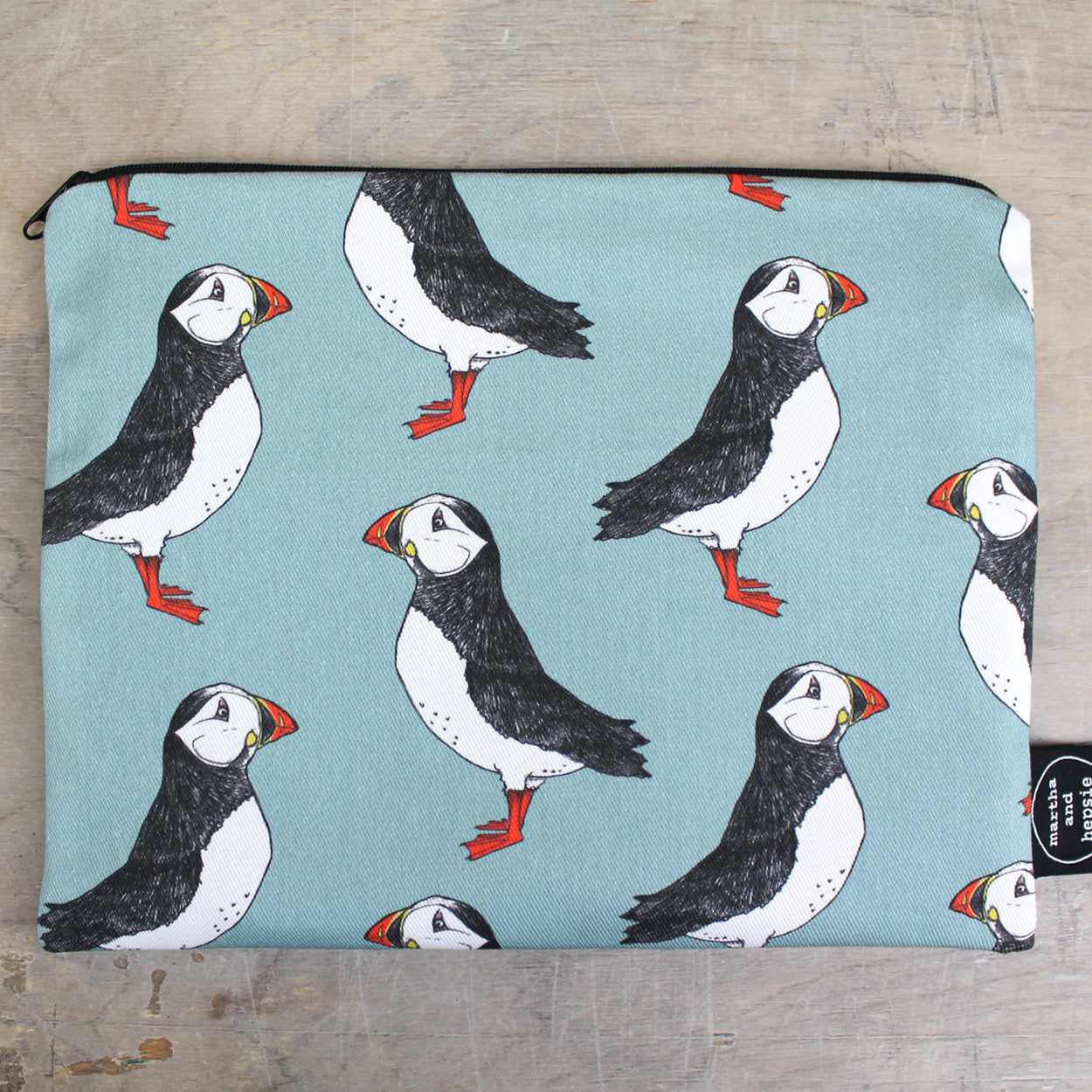 Puffin Wash Bag - Martha and Hepsie