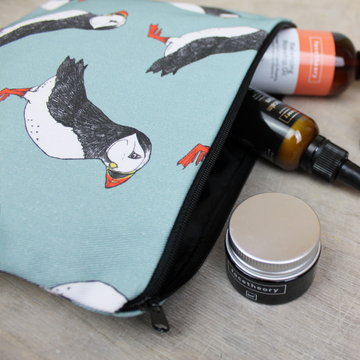 Puffin Wash Bag - Martha and Hepsie