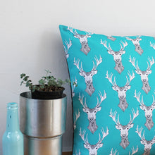Load image into Gallery viewer, Stags Head Cushion - Martha and Hepsie
