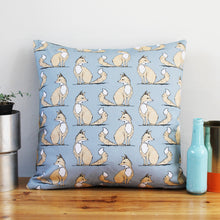 Load image into Gallery viewer, Grey Fox Cushion - Martha and Hepsie
