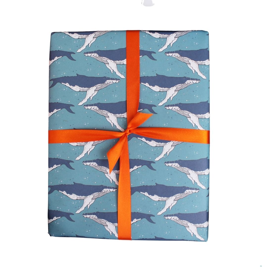 Whale Gift Wrap - Martha and Hepsie
